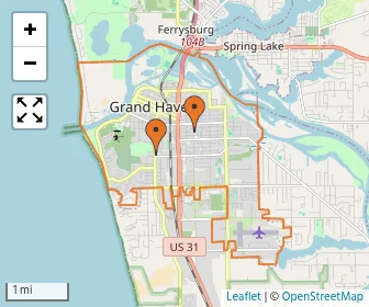 Area schools map